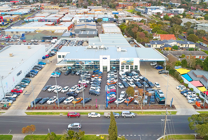 The Jeff Wignall Ford site in Frankston.
