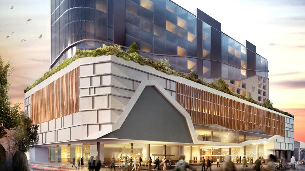 An artist’s impression of Fragrance Group hotel planned for Collins St in Hobart. Picture: SUPPLIED.
