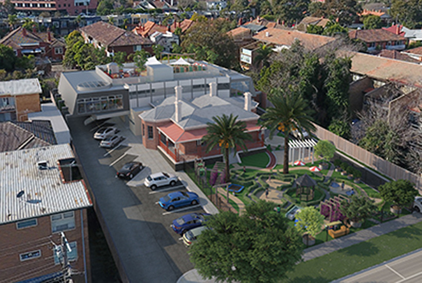 The childcare centre will have a rooftop playground. Picture: Nino Early Learning.
