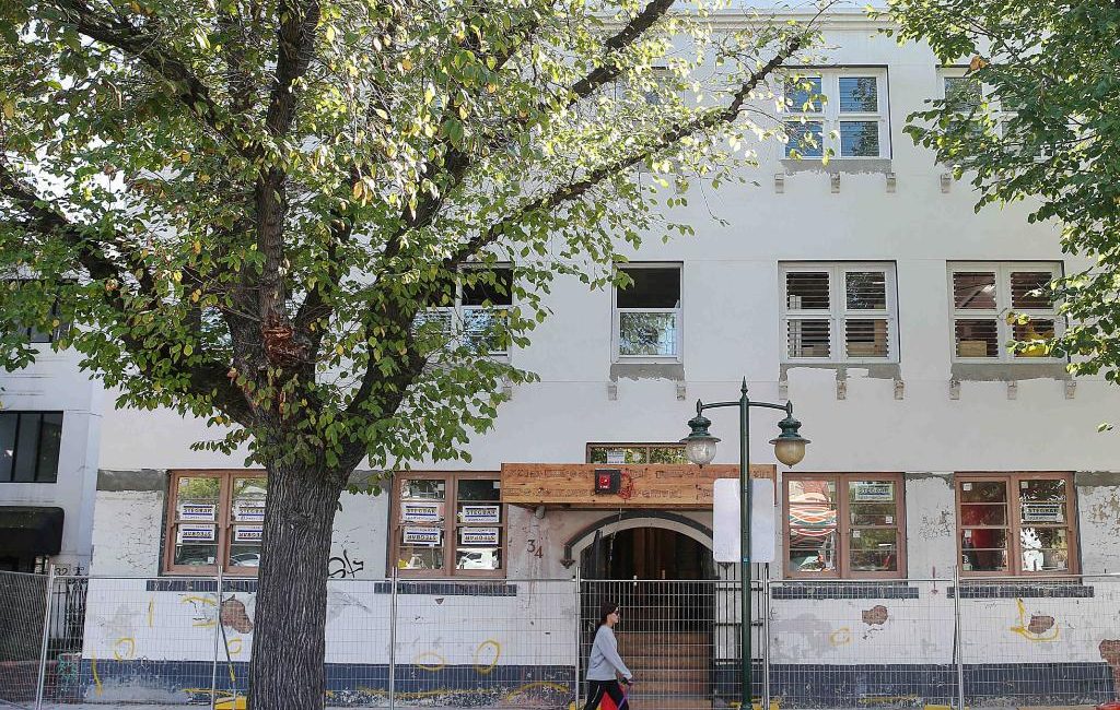 Channel 9’s The Block latest project is renovating The Gatwick Hotel in Fitzroy Street St Kilda. Picture: Ian Currie.