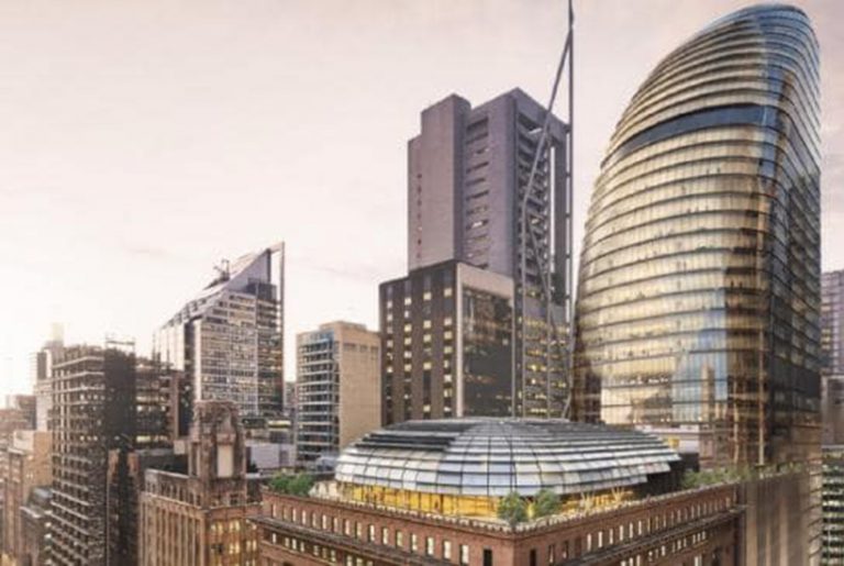 Huge twin towers coming to Martin Place station