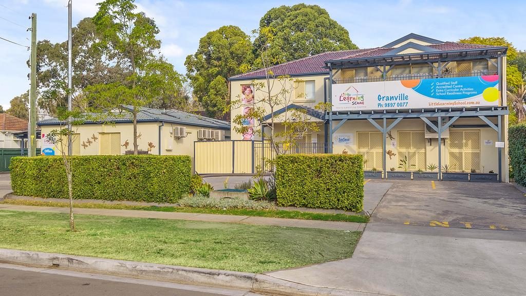 This double block, including a childcare centre, in South Granville fetched $3.18 million.
