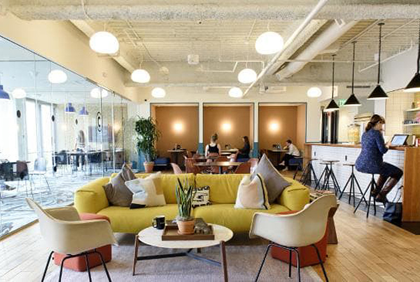 WeWork’s Embarcadero offices in San Francisco. WeWork is now the biggest office space renter in Manhattan. Picture: Bloomberg.
