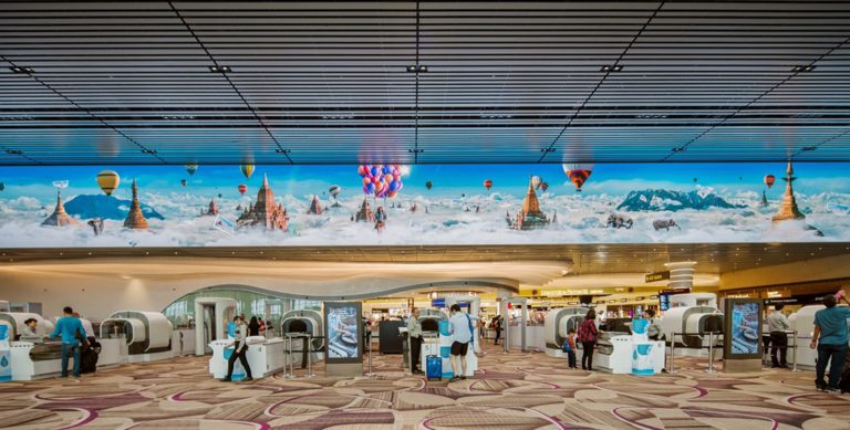 Singapore airport unveils stunning media installation