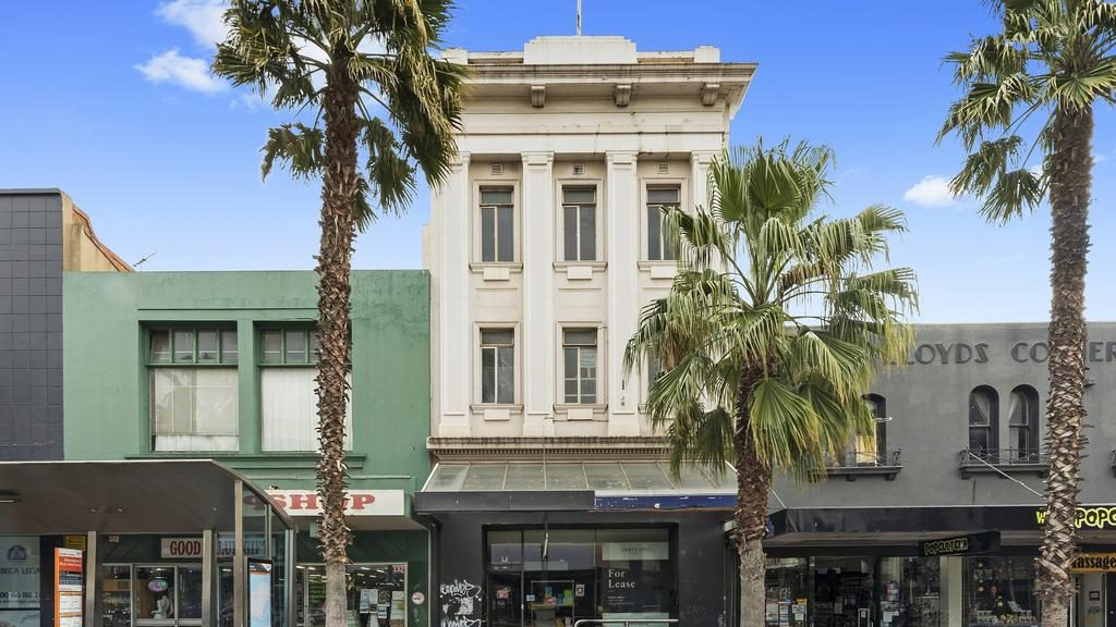 The three-storey former bank building at 130 Moorabool St, Geelong, has been listed for auction. Price hopes are above $1.7 million.
