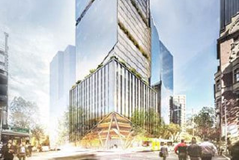 The 555 Collins St site.
