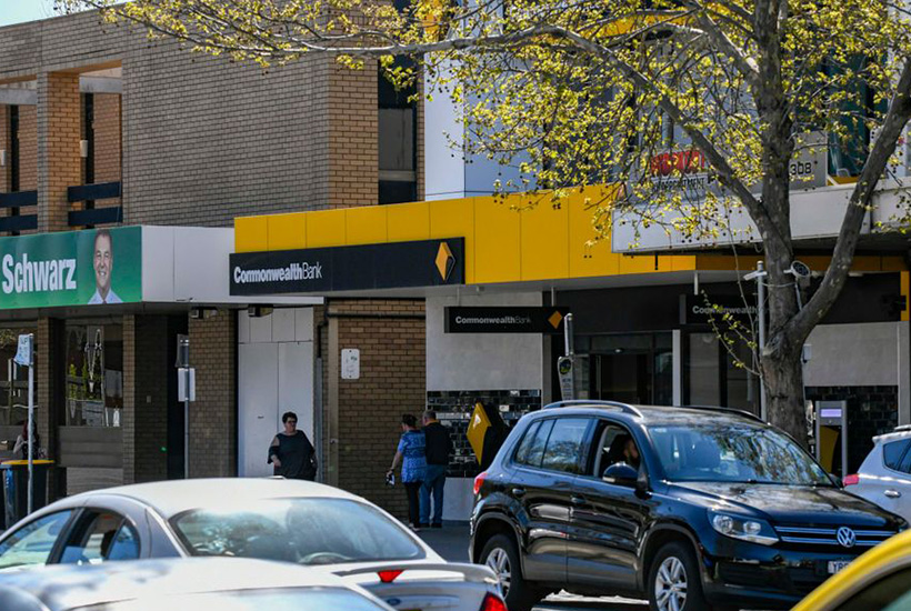 The Commonwealth Bank-leased building at Shepparton in Victoria.