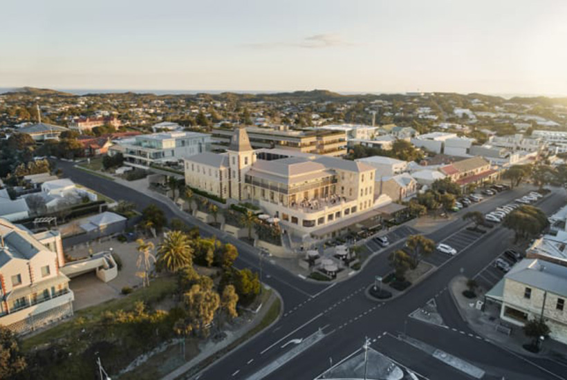 An artist’s impression of the revamped Continental Hotel in Sorrento. Picture: Steller.
