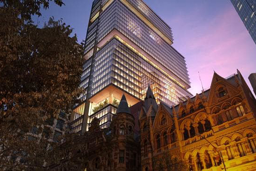 An artist’s impression of the Olderfleet building at 477 Collins St, Melbourne.