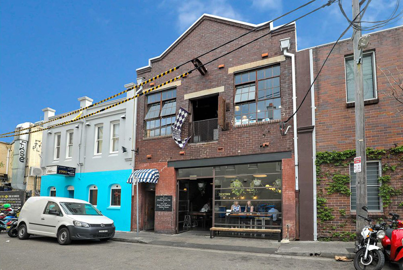 Brewtown Newtown’s building is for sale.
