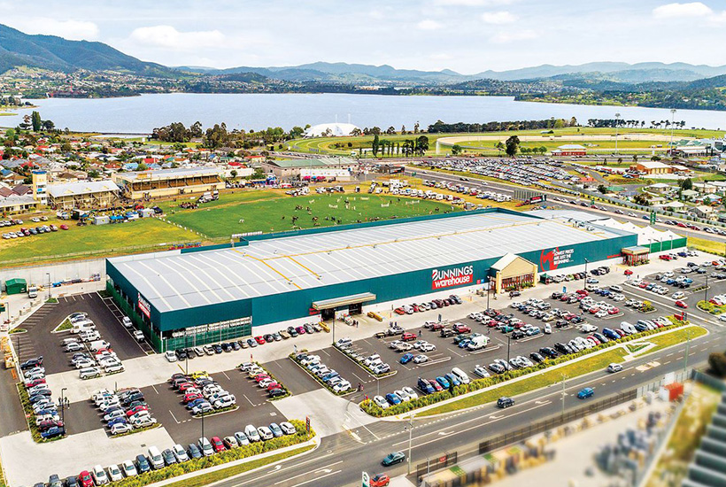 The Bunnings Warehouse at Glenorchy in Tasmania.
