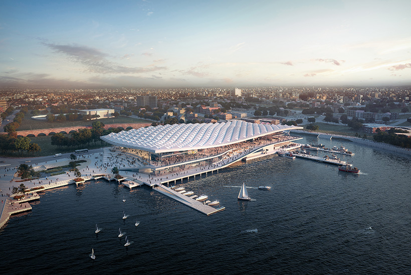 An artist’s impression of the new-look Sydney Fish Market.
