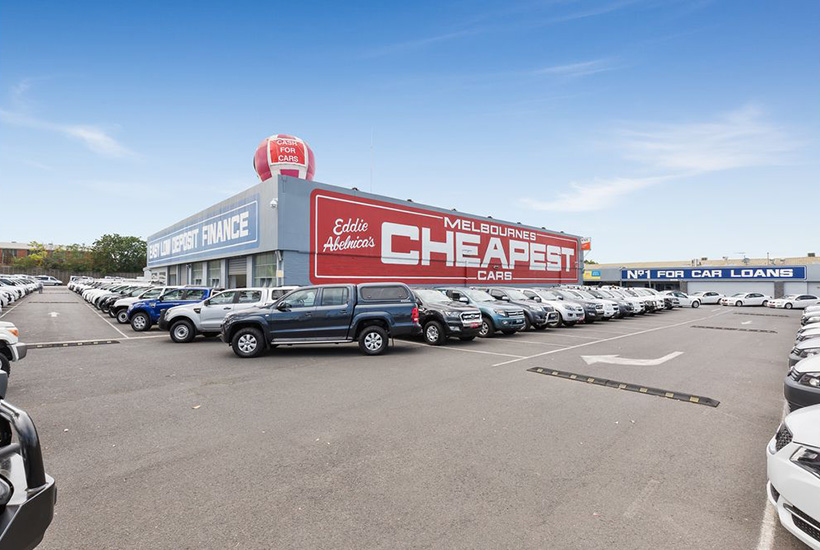 The Melbourne’s Cheapest Cars site is on the market in Moorabbin.
