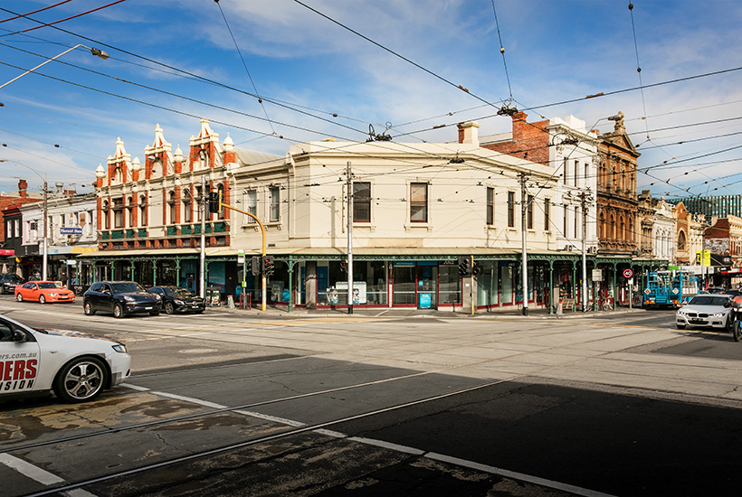 The corner of Church and Swan streets in Richmond.
