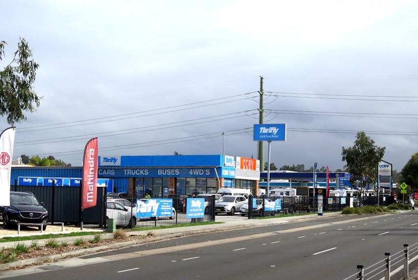 A Thrifty car rental business is among the Tuggerah site’s current occupiers.