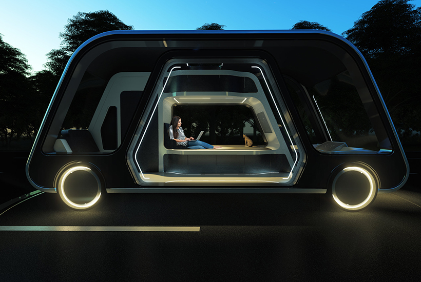 A Toronto design firm has created a concept for self-driving hotel rooms. Pictures: Aprilli