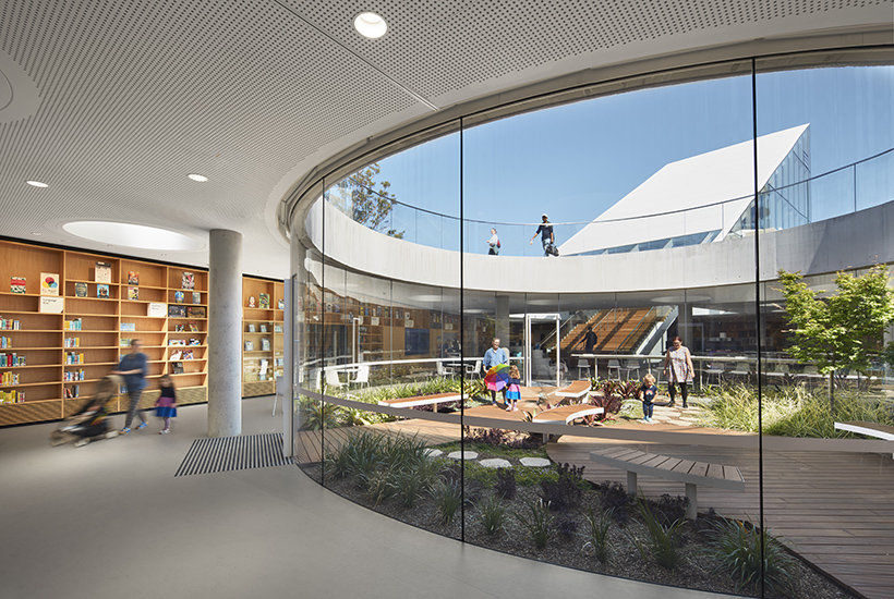 The unforgettable rotunda design at the Green Square Library in Sydney.
