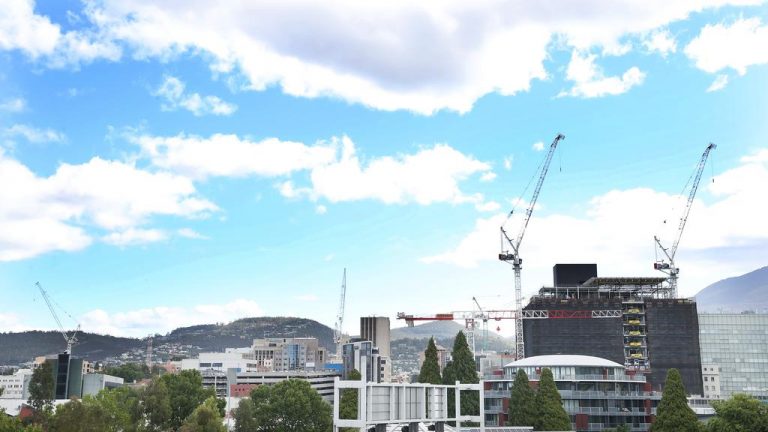 Cranes a symbol of record Hobart boom