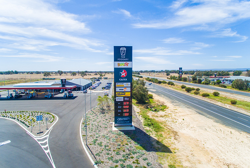 The Caltex service stations at West Pinjarra sold for $34 million.
