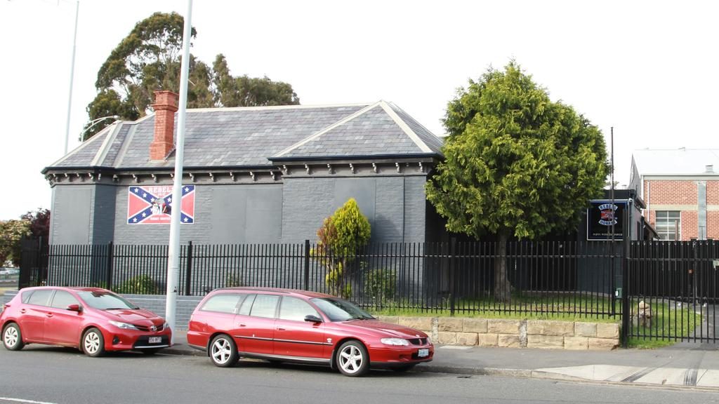 The former Rebels Motorcycle Club headquarters in North Hobart. Picture: SUPPLIED
