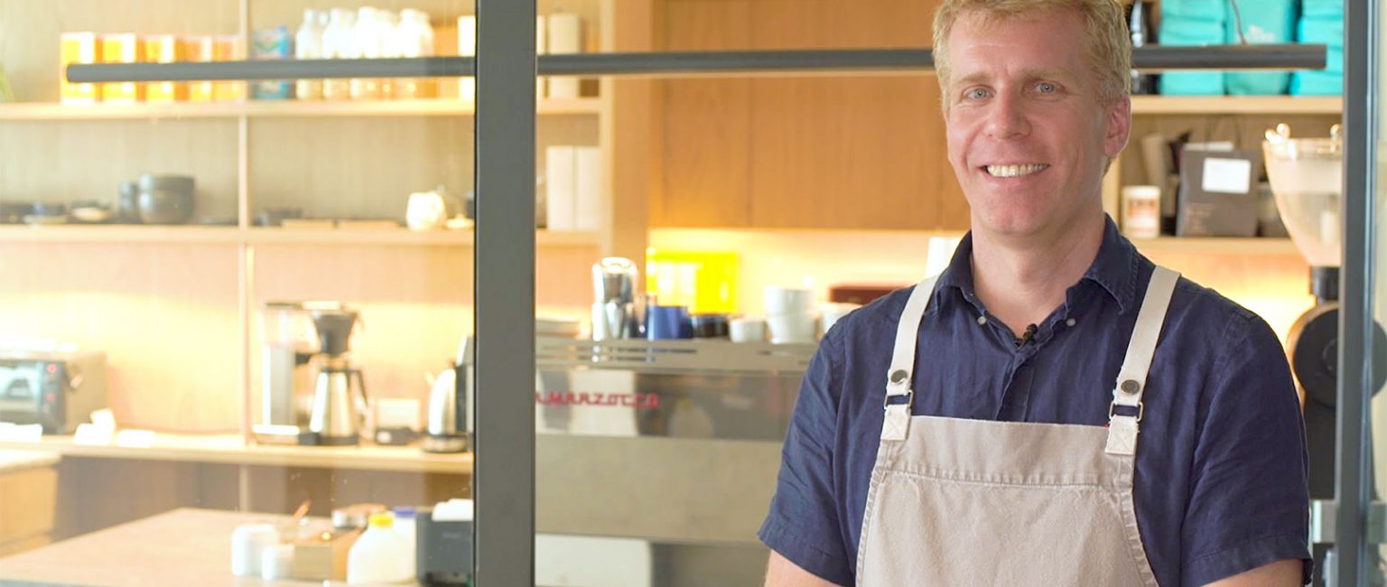Adrian Maher built his cafe Heresy from the ground up.