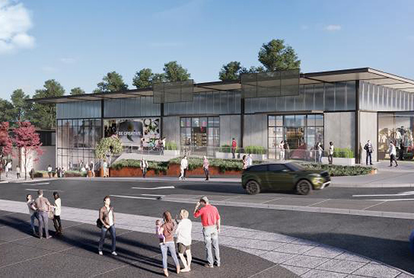 An artist’s impression of the Belconnen Markets precinct after the makeover.
