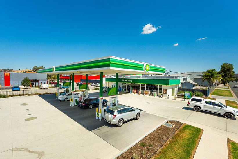 The BP service station in East Albury.
