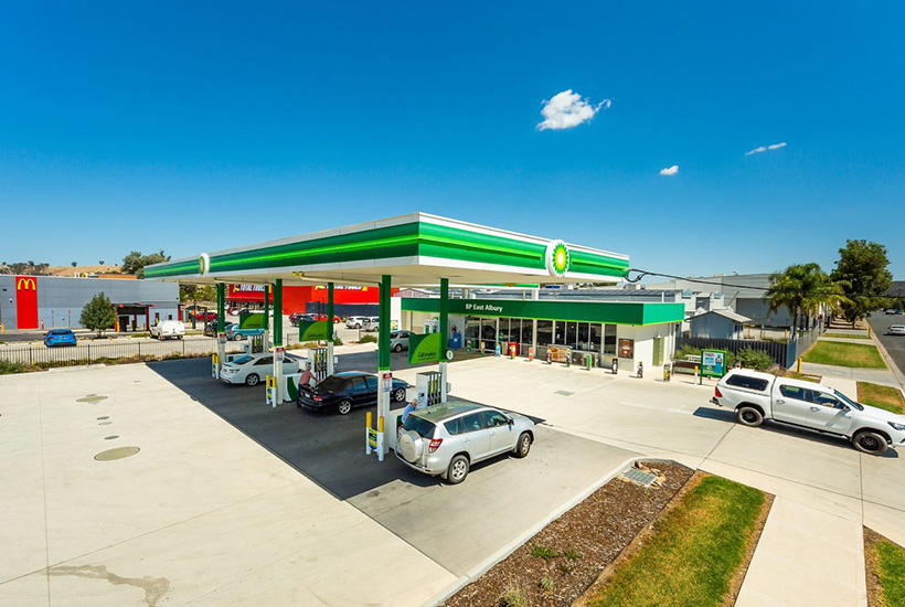 The BP service station in East Albury.