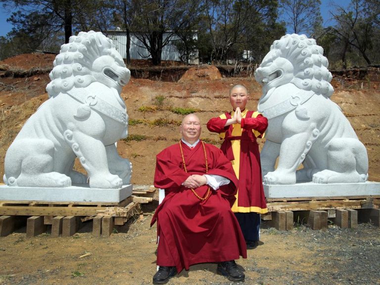 Public behind Tasmanian Chinese Buddhist Cultural Park