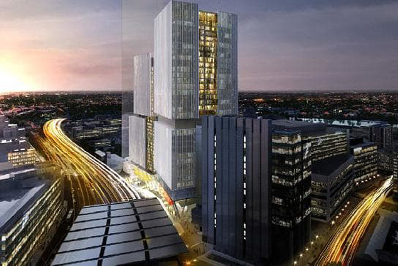 An artist’s impression of towers at Walker Corporation’s Parramatta Square in Sydney’s west.
