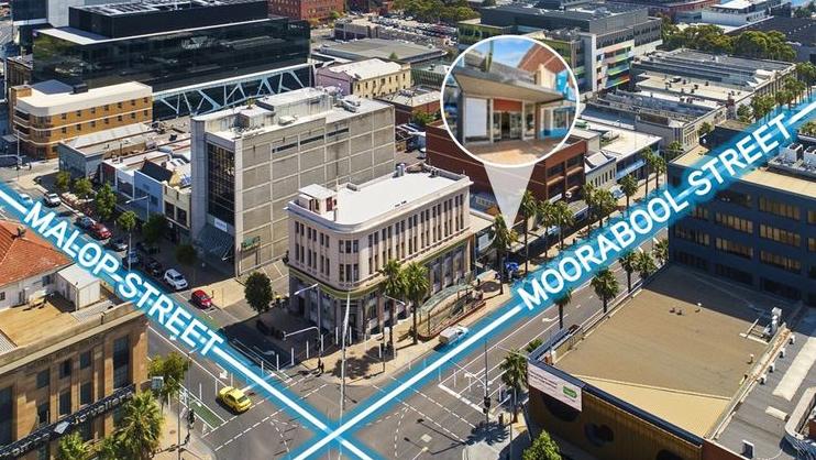 The office/retail building at 82 Moorabool St, Geelong sold for $1.255 million at auction.