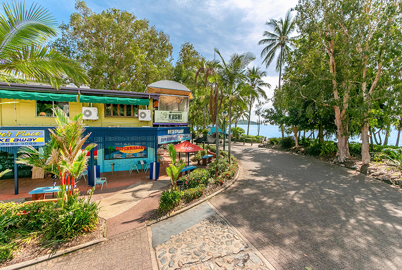 The renowned restaurant and retail property at Palm Cove.
