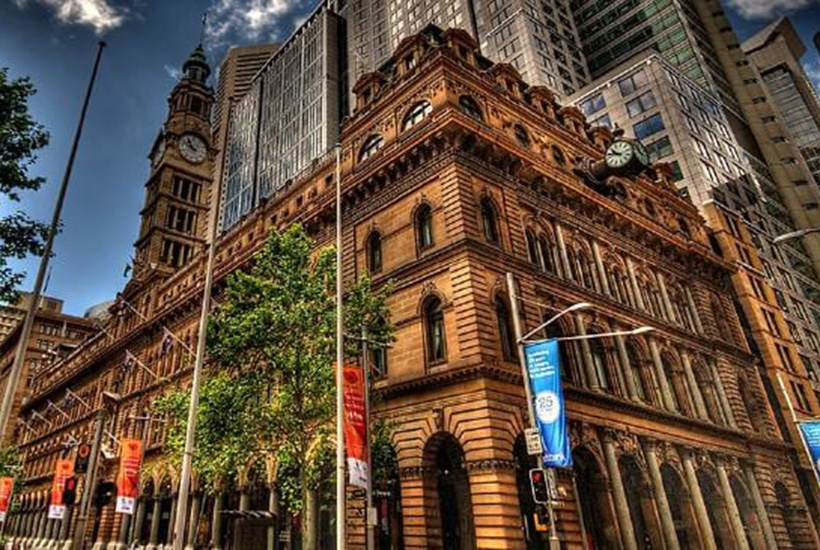 he GPO is a landmark building in Sydney at the western end of Martin Place.