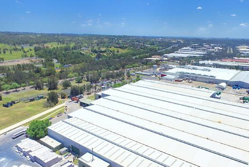 The Viridian Glass warehouse at Ingleburn. 
