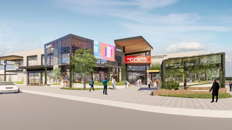 Ex-AFL player begins build at Armstrong Creek shopping centre