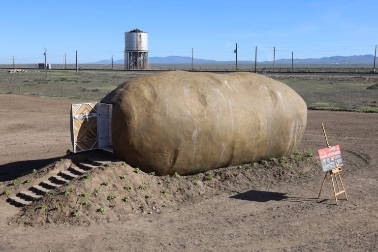 Would you spend the night inside this giant potato hotel?