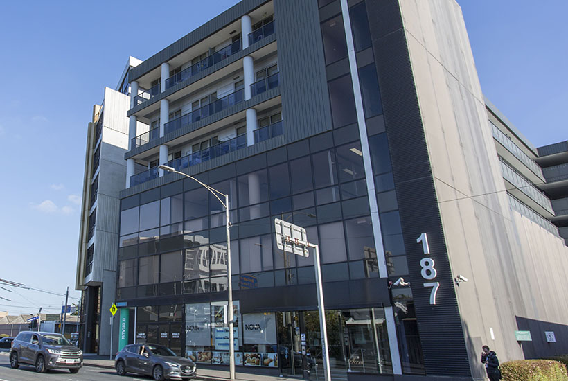 The North Melbourne office suite sits within this building.
