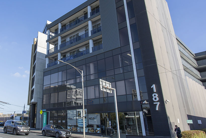 The North Melbourne office suite sits within this building.