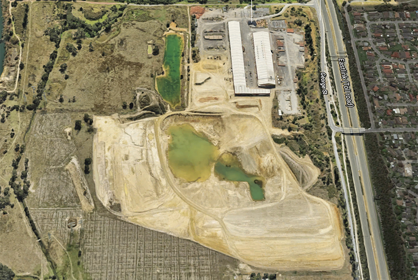 The quarry site in Wantirna South. Picture: Google.

