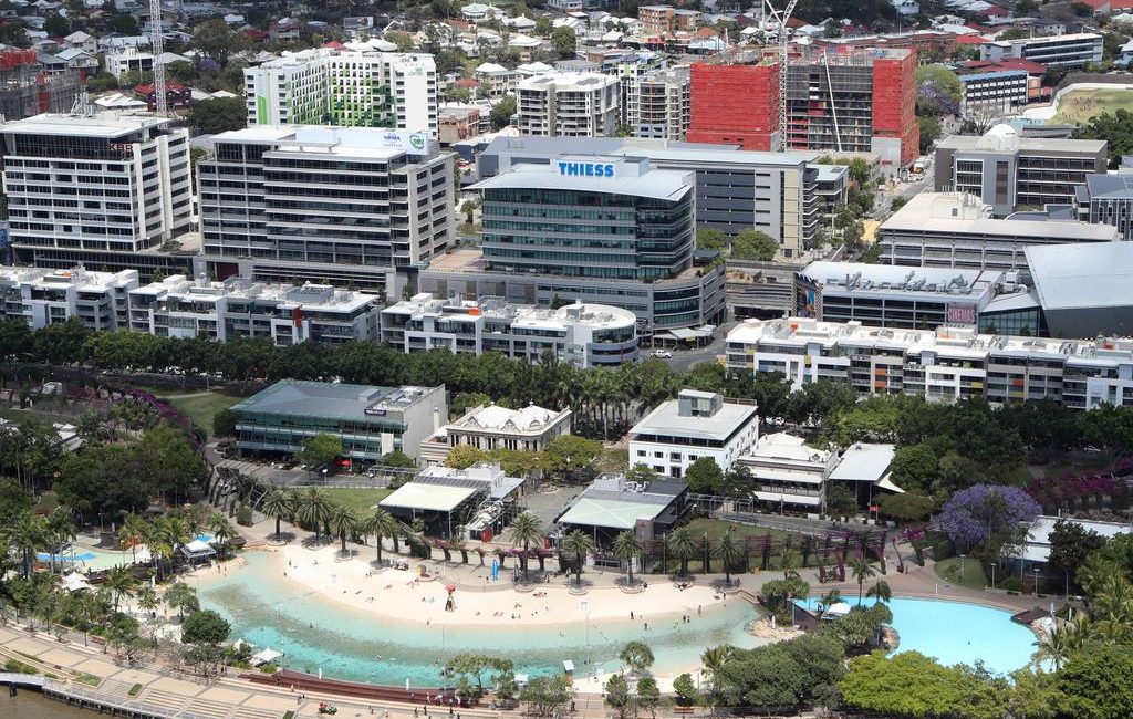 A view of Southbank in Brisbane. Picture: Darren England
