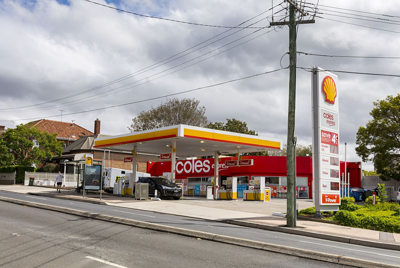 The Shell-branded service station at Randwick in Sydney.

