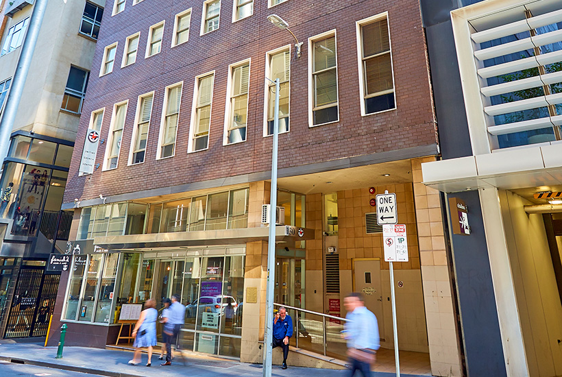 The existing office building at 130 Little Collins St.