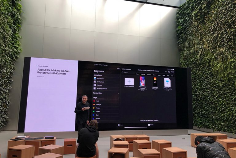 ‘Vertical garden’ the star attraction at Apple’s revamped stores