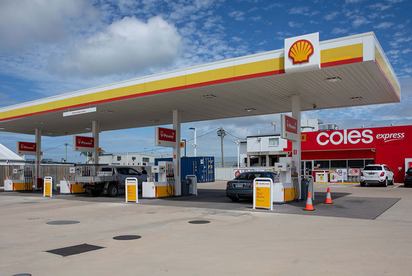 The Coles Express service station at Ayr in Queensland.