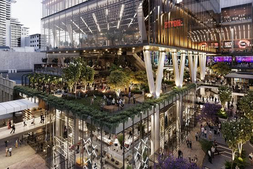An artist’s impression of the $200m rebuild of Carillon City in Perth.