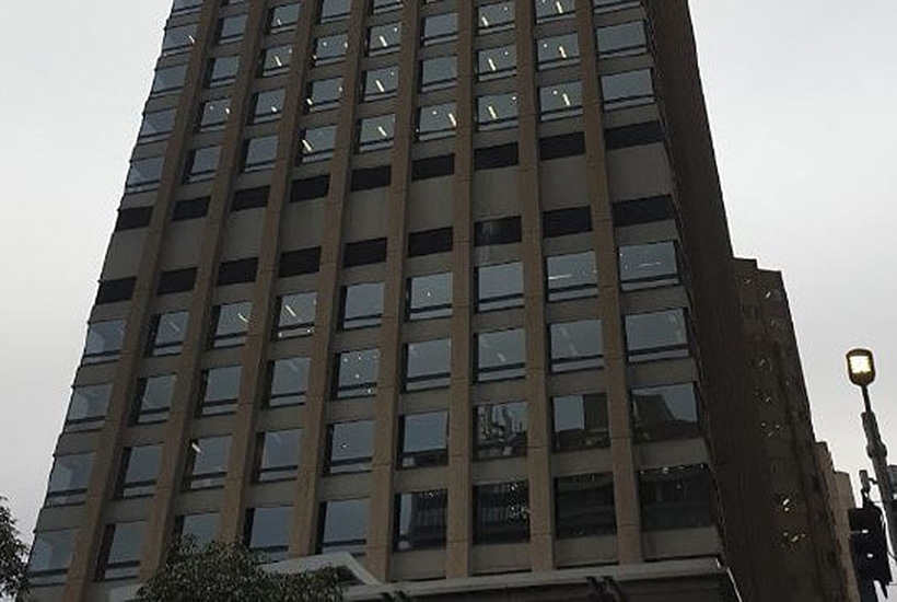 The high-rise at 201 Elizabeth St, Sydney owned by Dexus and the Perron Group.

