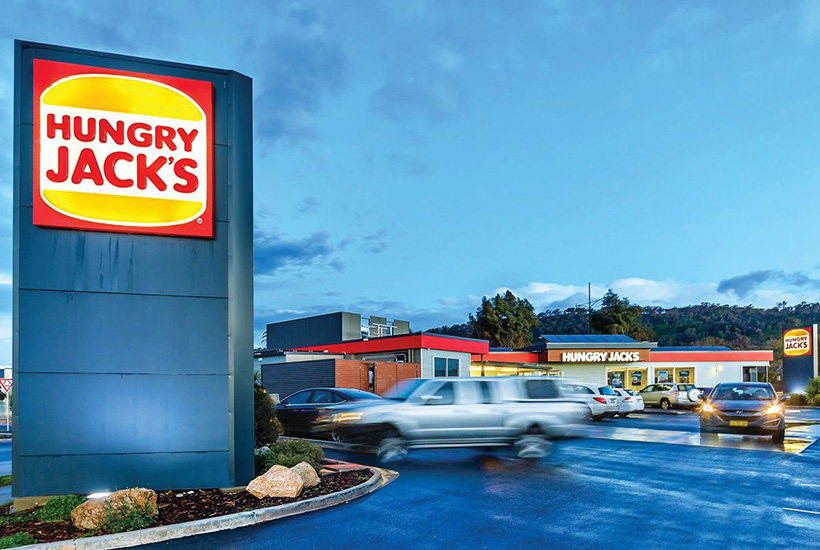 The Hungry Jack’s at Wodonga in Victoria.
