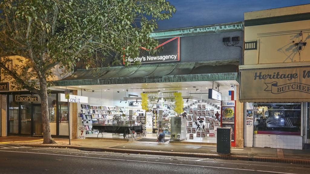 The Pakington St property currently home to Geelong West’s Murphy’s Newsagency goes to auction on August 23.