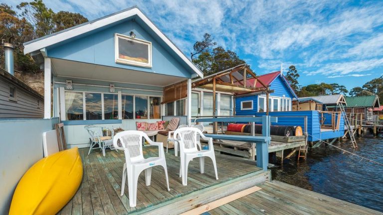 Cornelian Bay boat sheds touted as perfect office