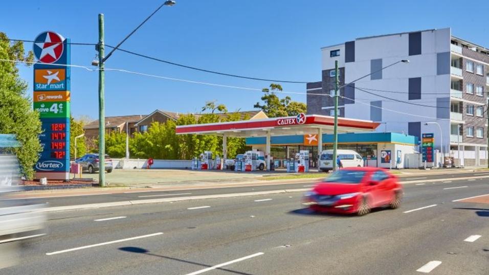 A Caltex petrol station being resold as a development site in Drummoyne.
